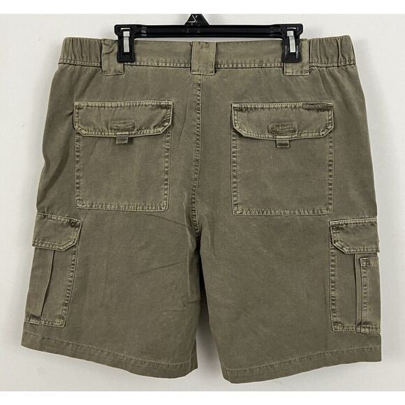 North River Outfitters Cargo Shorts Men's Size 38 Green 8 Inch 100% Cotton - Picture 4 of 11